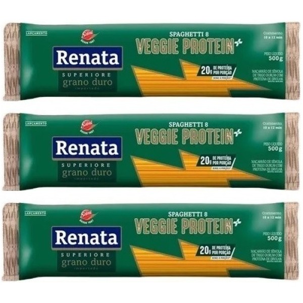Massa Renata Spaguetti 8 Veggie Protein 500g