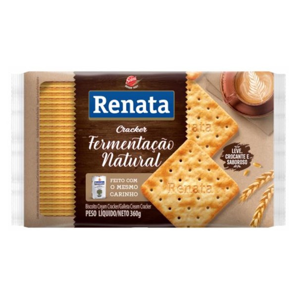 Biscoito Cream Cracker Renata Fermentado Naturalmente 360g