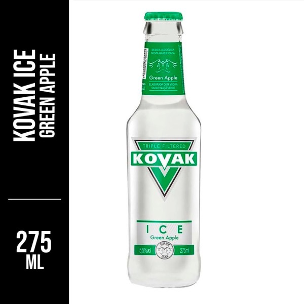 Encontraproduto.com.br - Ice Drink Kovak Green Apple Long Neck 275ml