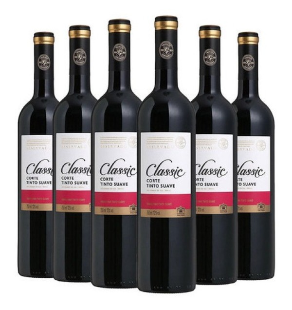 Vinho Tinto Brasileiro Salton Classic Cabernet Franc Merlot Ancelota Trivarietal Garrafa 750ml
