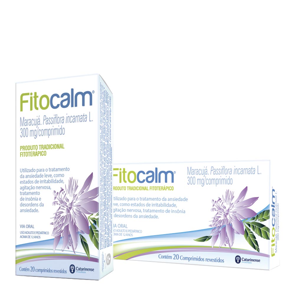 Encontraproduto.com.br - Fitocalm 300Mg com 20 comprimidos