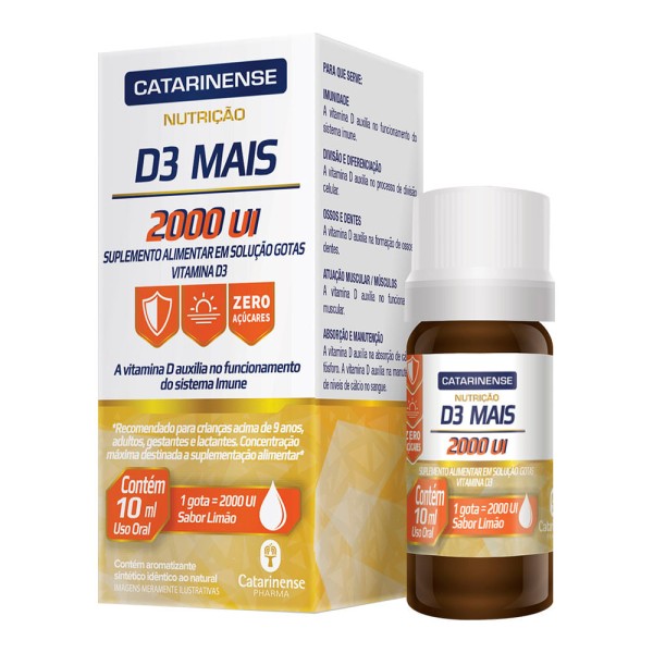 D3 Mais Catarinense 10ml 2000ui/gota Limao
