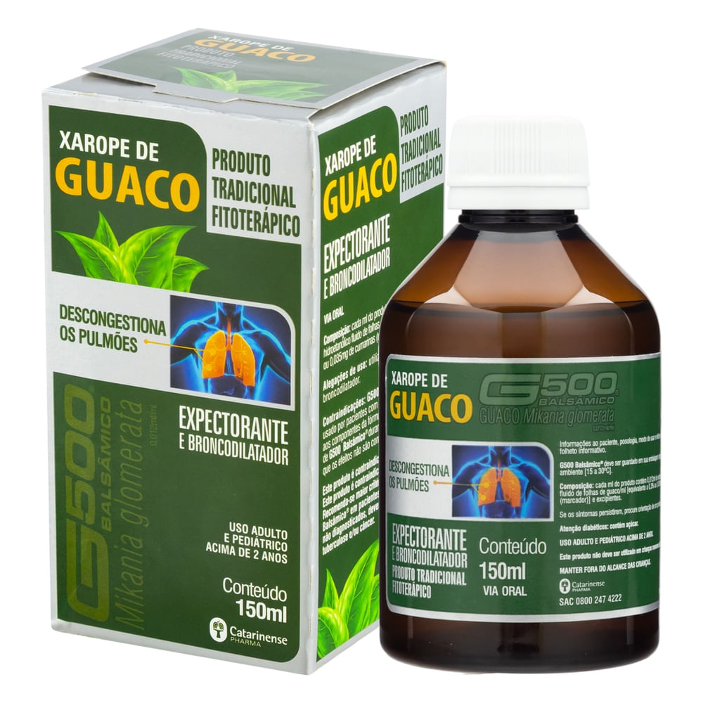 Encontraproduto.com.br - Xarope De Guaco G500 Balsamico 150ml