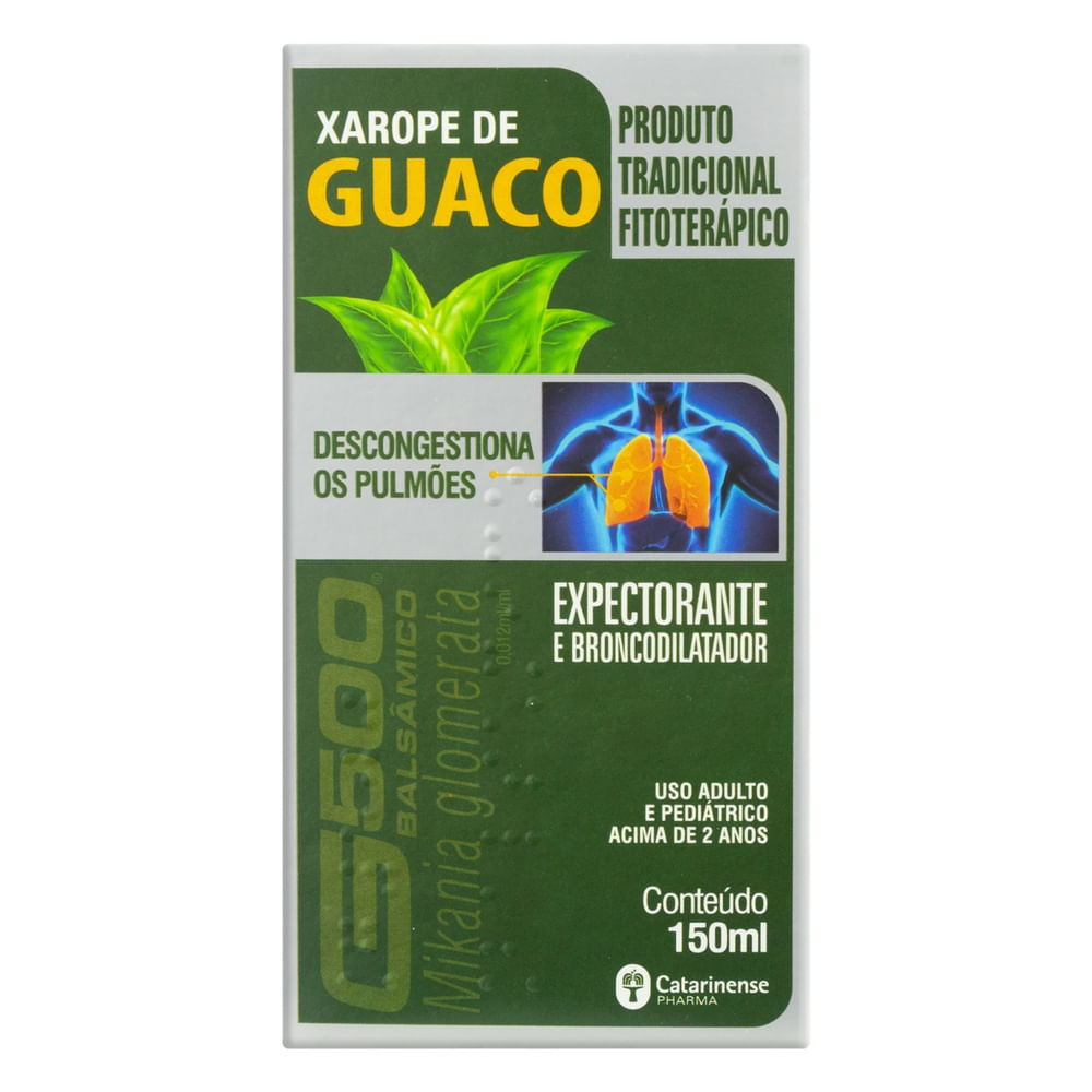 Encontraproduto.com.br - Xarope De Guaco G500 Balsamico 150ml