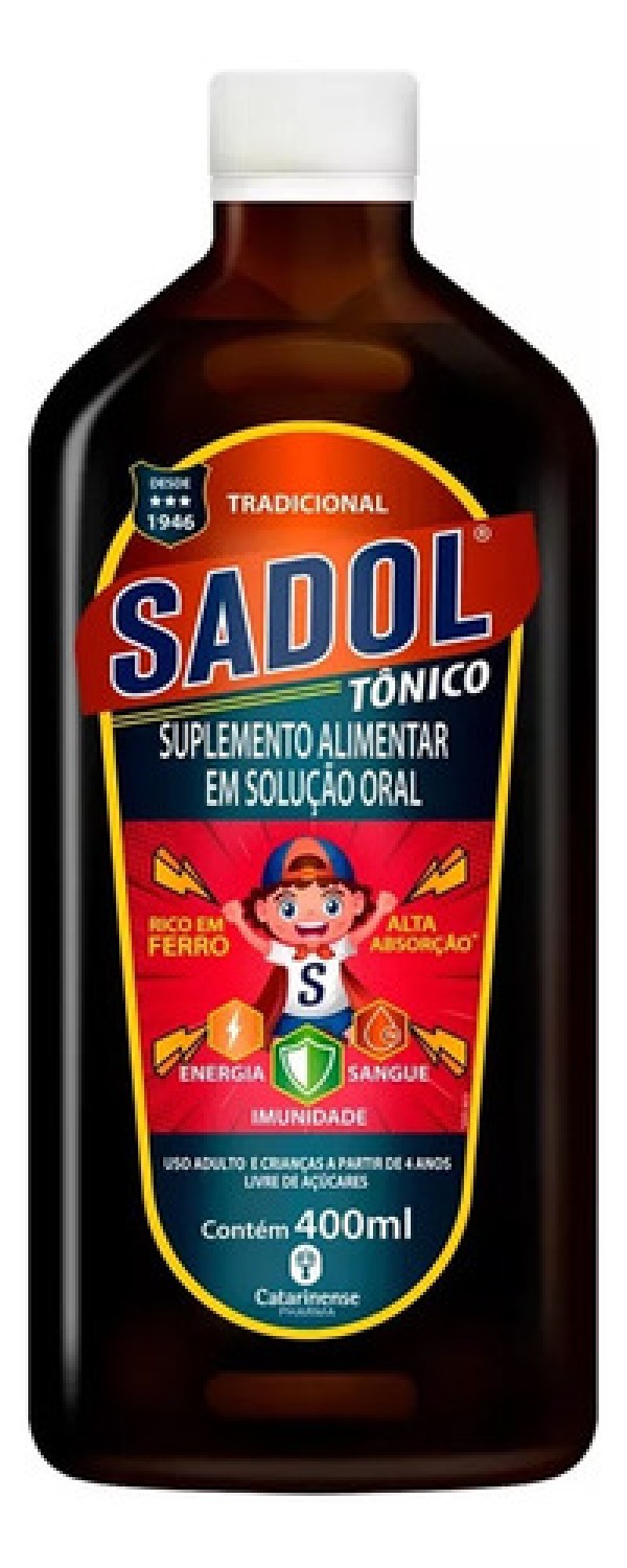 Encontraproduto.com.br - Sadol Tonico 400ml Solucao Oral Tradicional