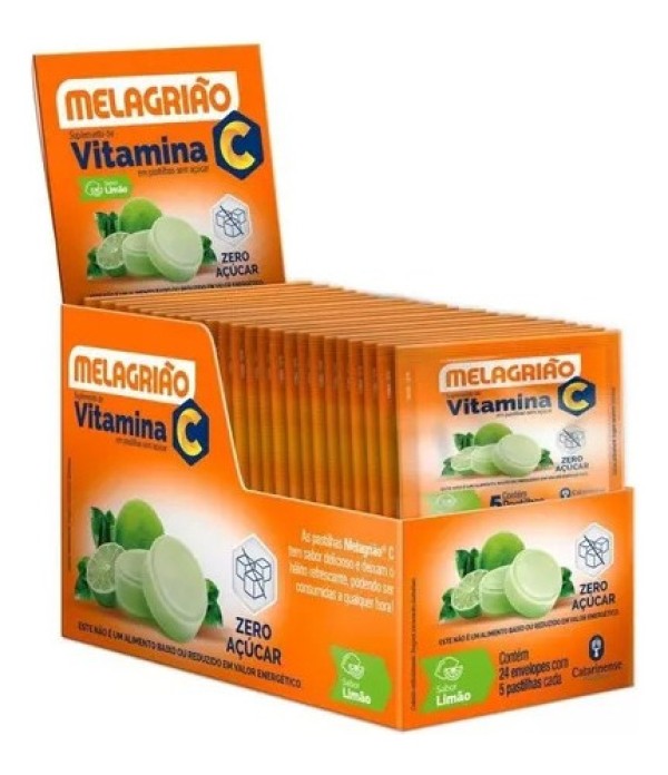 Melagrião Sabor Limão 5 pastilhas sem Açucar