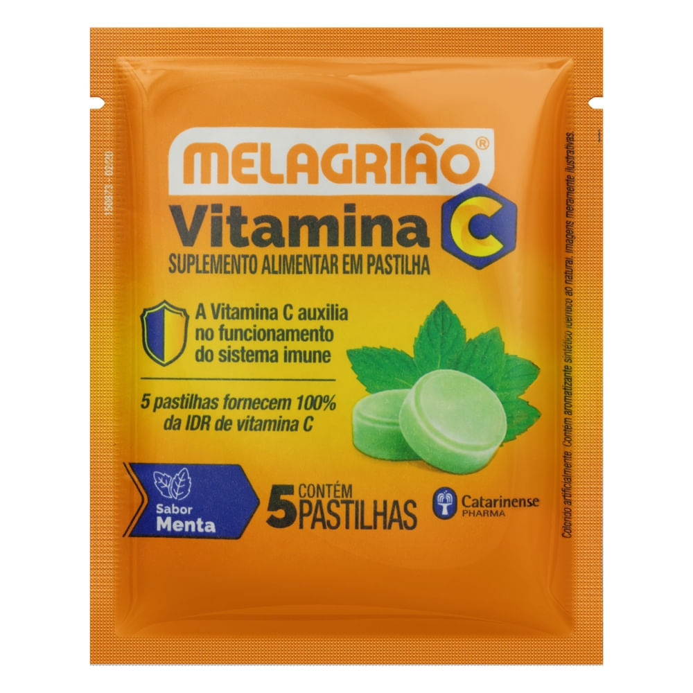 Encontraproduto.com.br - Melagrião Sabor Menta 5 pastilhas com Açucar