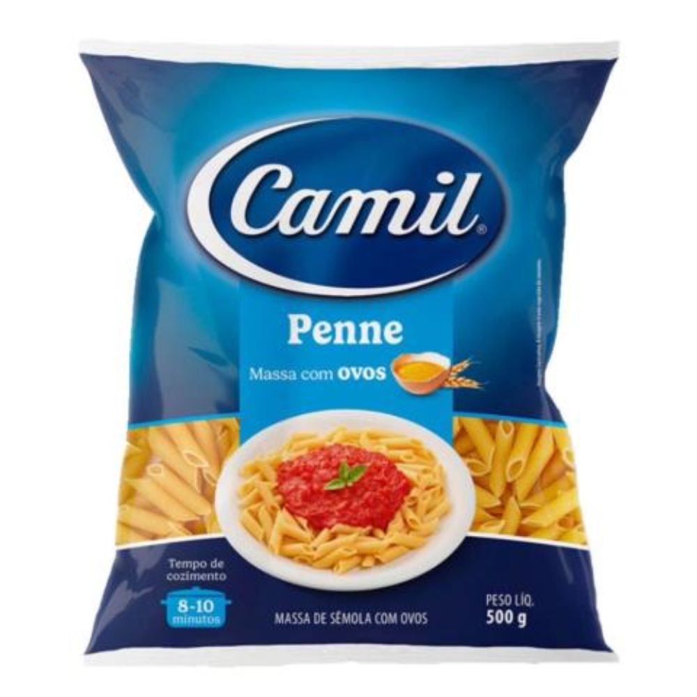 Encontraproduto.com.br - Macarrão com Ovos Camil Penne Pacote com 500g