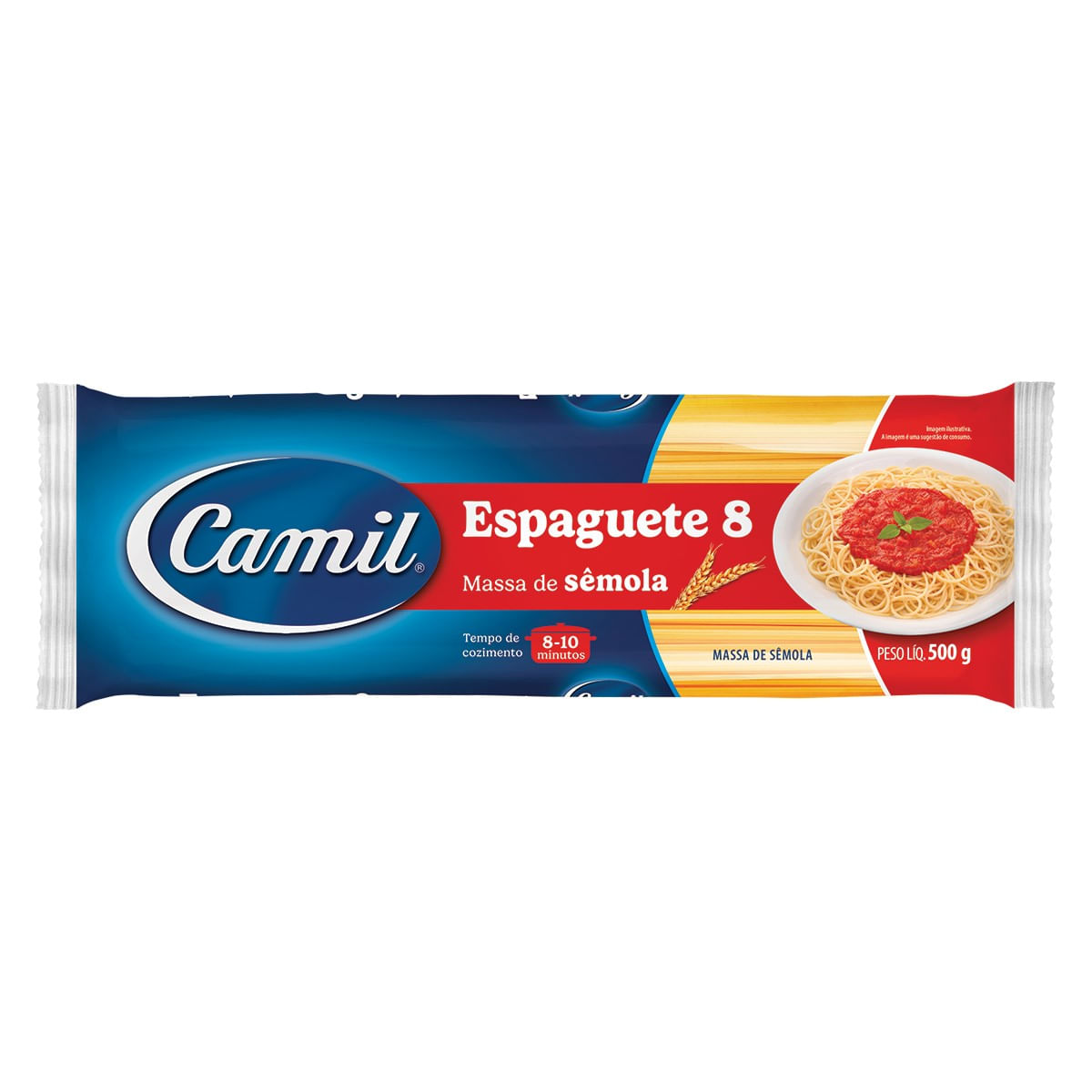 Encontraproduto.com.br - Macarrão de Sêmola Camil Espaguete Pacote com 500g