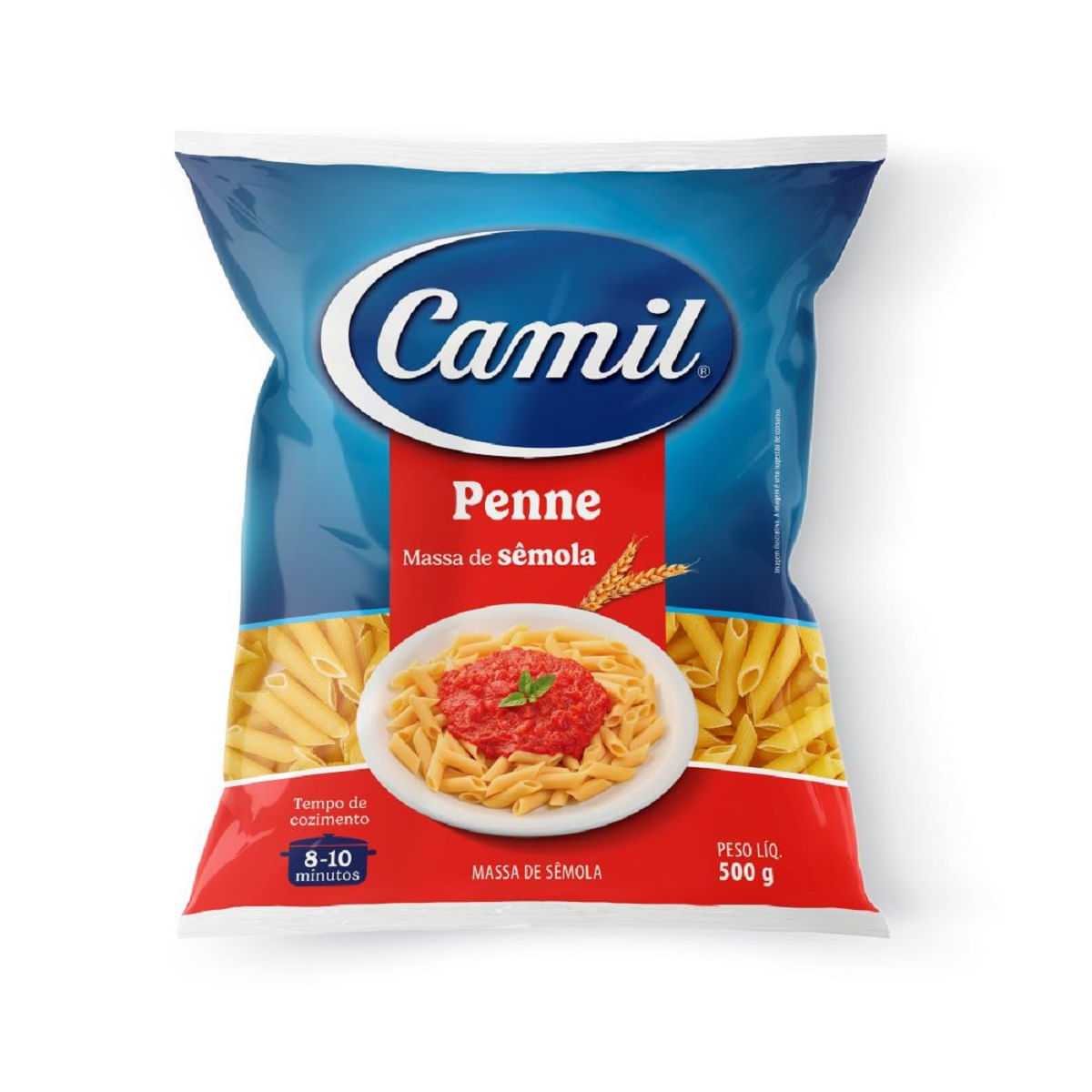 Encontraproduto.com.br - Macarrão de Sêmola Camil Penne Pacote com 500g