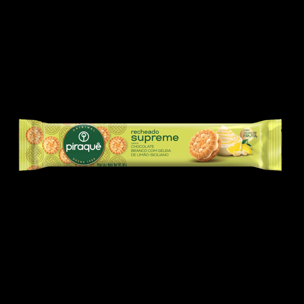 Biscoito Recheado Piraquê Supreme Limão Siciliano 80g