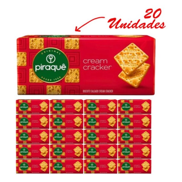Encontraproduto.com.br - BISCOITO CREAM CRACKER PIRAQUE 184G