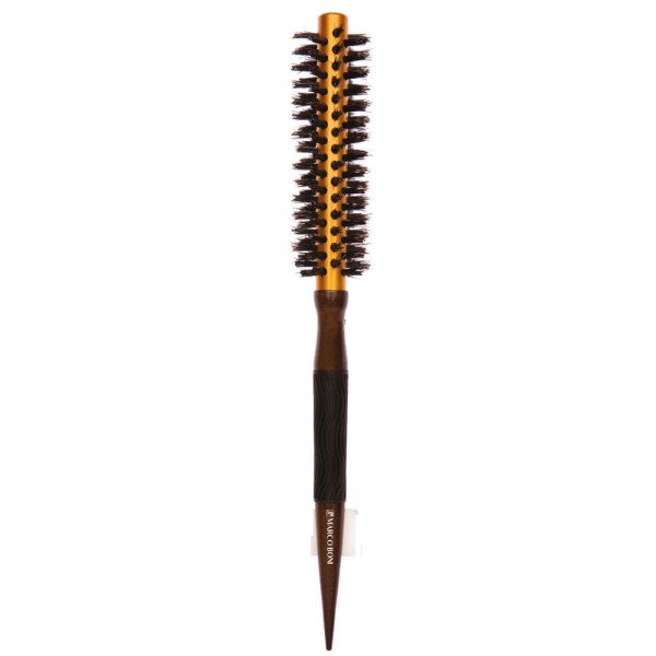 Encontraproduto.com.br - Escova De Cabelo Profissional Pequena 32mm Térmica Metalica Top Gold Cabo Pontiagudo Marco Boni Com Cerdas Mistas De Pelo Natural De Javali E Nylon Ref. 7802t