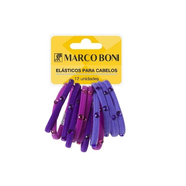 Encontraproduto.com.br - Kit Fashion Style Marco Boni Com 12 Elástico Para Cabelo