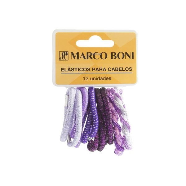 Encontraproduto.com.br - Kit Fashion Style Marco Boni Com 12 Elástico Para Cabelo