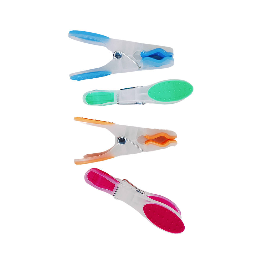 Encontraproduto.com.br - Prendedor de Roupas com 12 Unidades Colorido 100038 Casa Mia