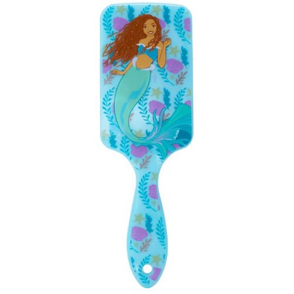 Encontraproduto.com.br - Escova Raquete Marco Boni Azul Almofadada Kids Disney Sereia