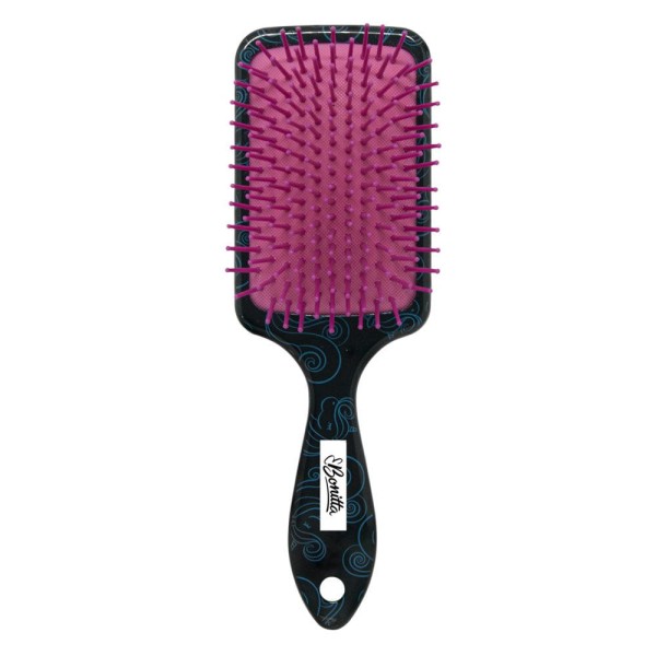 Escova De Cabelo Raquete Top Encantados Preta E Vermelha Marco Boni 748bt