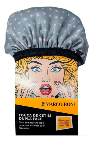 Encontraproduto.com.br - Touca de Cetim Marco Boni Dupla Face