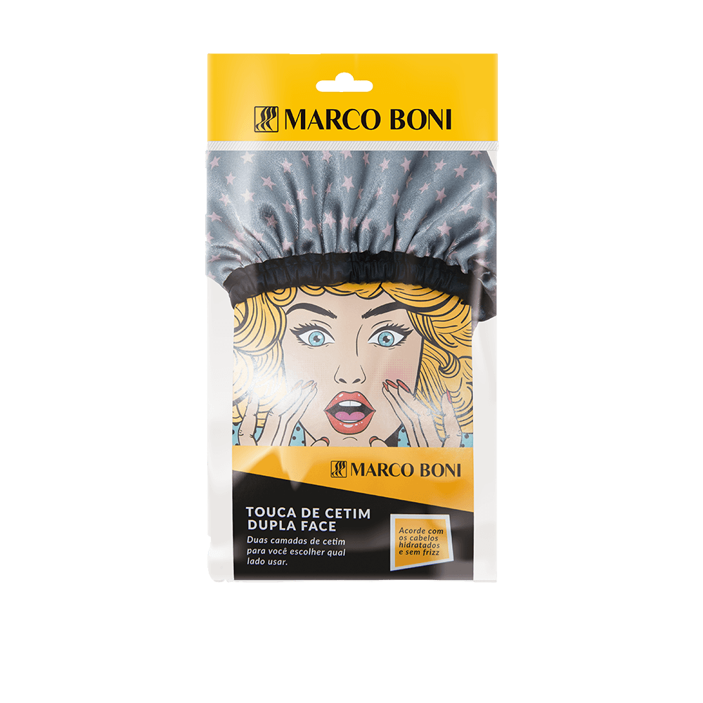 Encontraproduto.com.br - Touca de Cetim Marco Boni Dupla Face