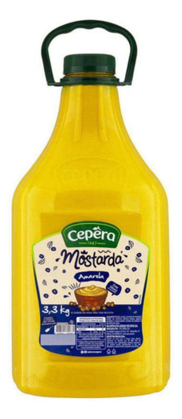 Mostarda Amarela Cepêra Galão 3,3kg