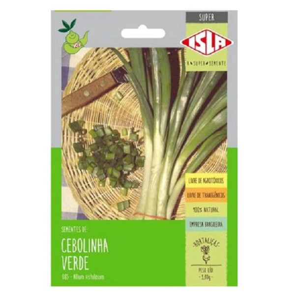 Semente Cebolinha Verde RF 85 Isla 3,8g