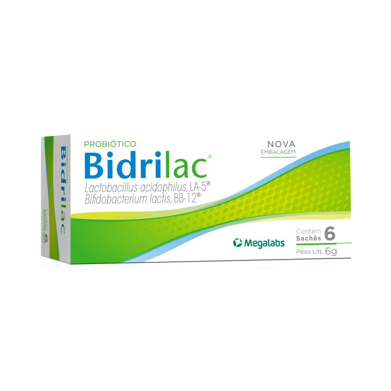 Encontraproduto.com.br - Probiótico Bidrilac 6 Sachês 6g Cada