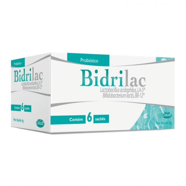 Encontraproduto.com.br - Probiótico Bidrilac 6 Sachês 6g Cada
