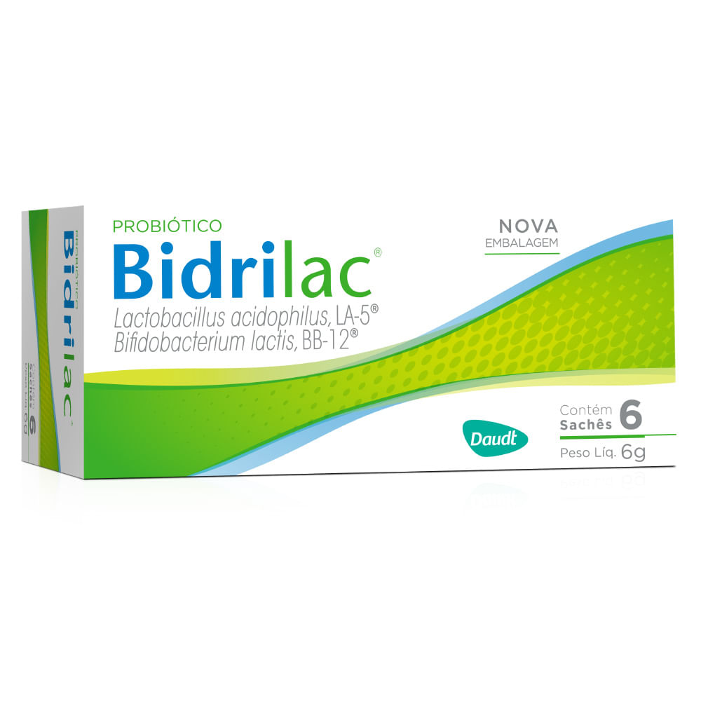 Encontraproduto.com.br - Probiótico Bidrilac 6 Sachês 6g Cada
