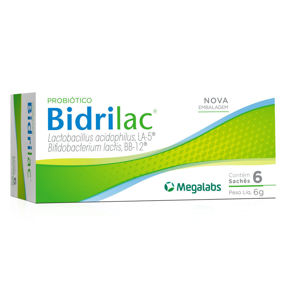 Encontraproduto.com.br - Probiótico Bidrilac 6 Sachês 6g Cada