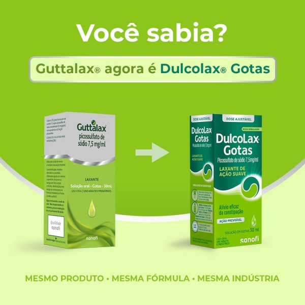 Encontraproduto.com.br - Guttalax Picossulfato De Sódio 7,5mg/mL - 30ml