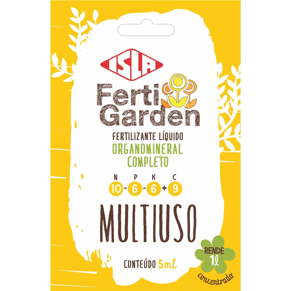 Encontraproduto.com.br - Adubo líquido Isla Fertigarden Multiuso 5ml