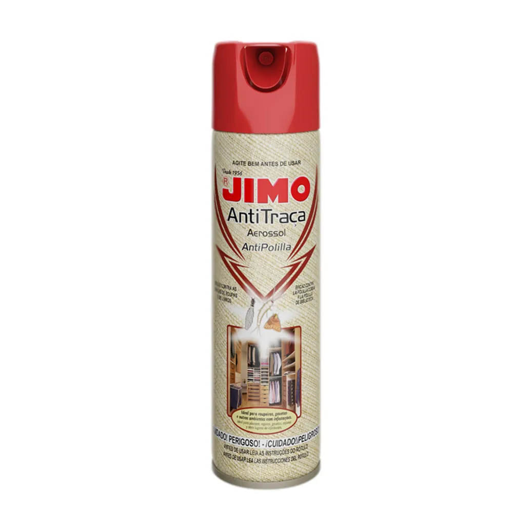 Encontraproduto.com.br - JIMO Anti Traça Inseticida Proteção para Roupas e Livros Sem Cheiro Aerossol 300ml