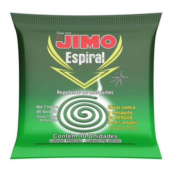 Encontraproduto.com.br - Inseticida Jimo Espiral Com 10 Unidades
