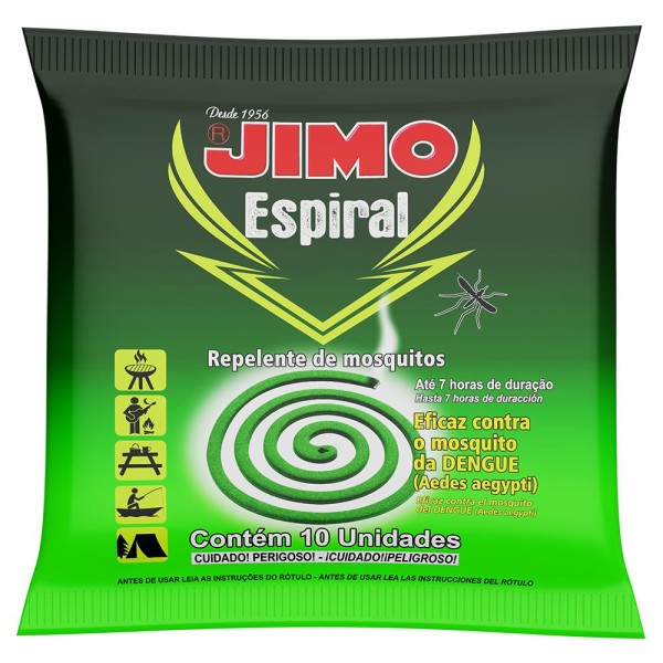 Encontraproduto.com.br - Inseticida Jimo Espiral Com 10 Unidades