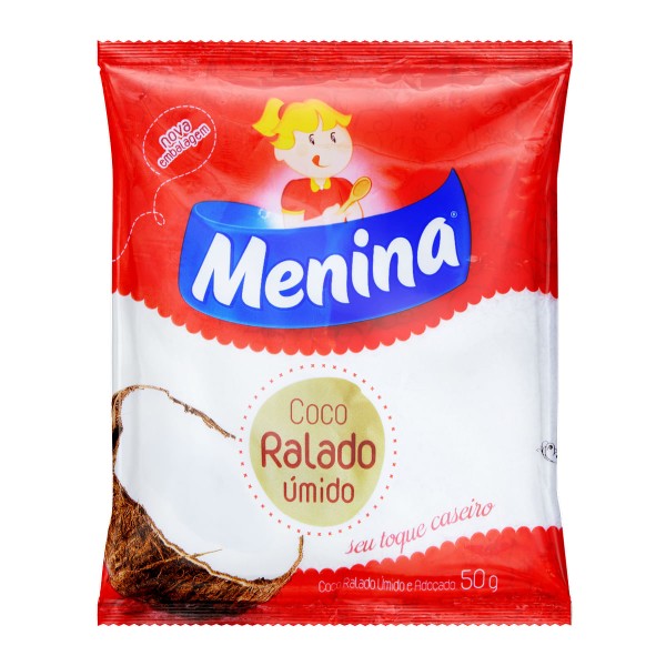 Encontraproduto.com.br - Coco Ralado Menina Pacote com 50g