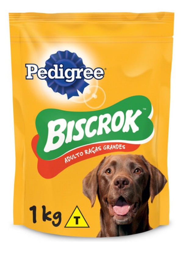 Biscoito Pedigree Biscrok  para Cães Adultos de Raças Grandes 1Kg