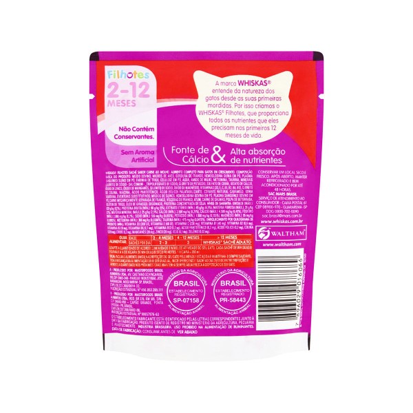 Encontraproduto.com.br - Ração Whiskas Sachê Filhote Carne Jelly