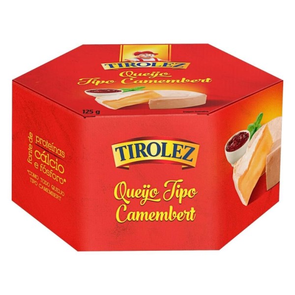Encontraproduto.com.br - Queijo Tirolez Camembert Fracionado Mofo 125g