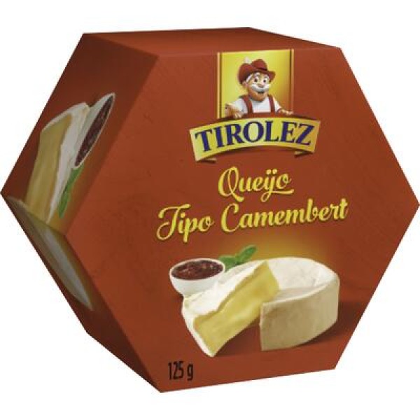 Encontraproduto.com.br - Queijo tipo Camembert Tirolez Peça com 125g