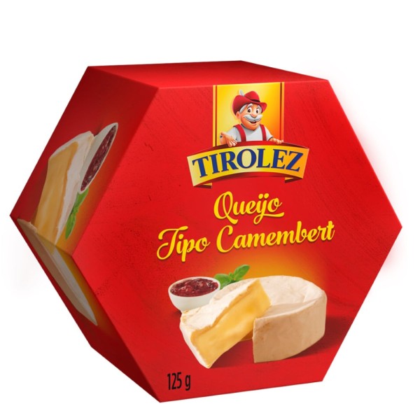 Encontraproduto.com.br - Queijo tipo Camembert Tirolez Peça com 125g