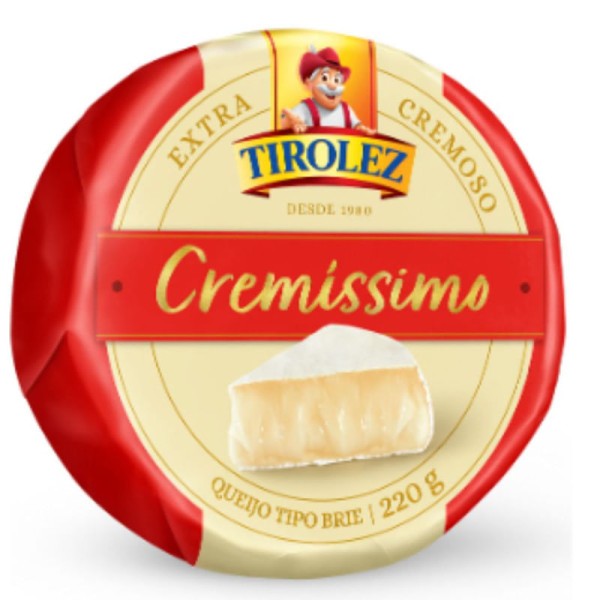 Queijo Tipo Brie Cremissimo Tirolez 220g