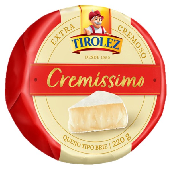 Encontraproduto.com.br - Queijo Tipo Brie Cremissimo Tirolez 220g