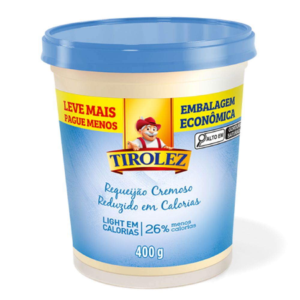 Encontraproduto.com.br - Requeijão Tirolez Light Pote com 400g