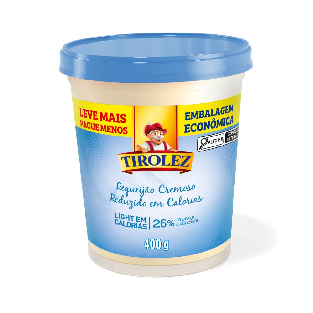 Encontraproduto.com.br - Requeijão Tirolez Light Pote com 400g