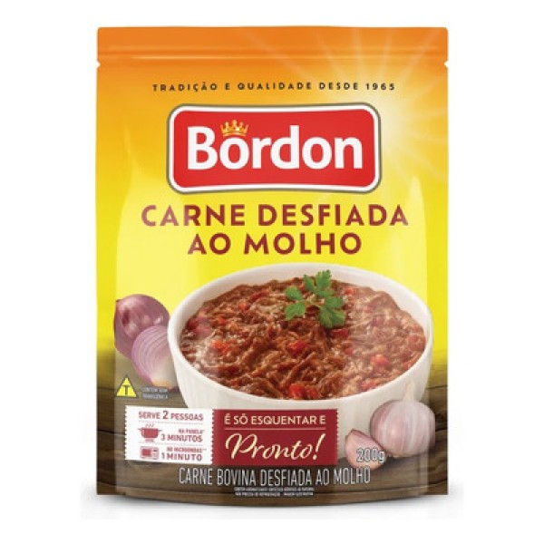 Carne Bovina Desfiada ao Molho Bordon 200g
