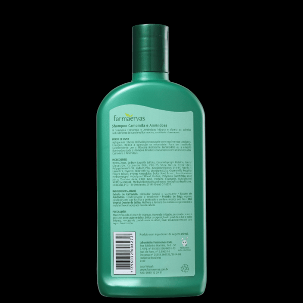 Encontraproduto.com.br - Shampoo Farmaervas Camomila E Amêndoas Cabelos Claros 320ml