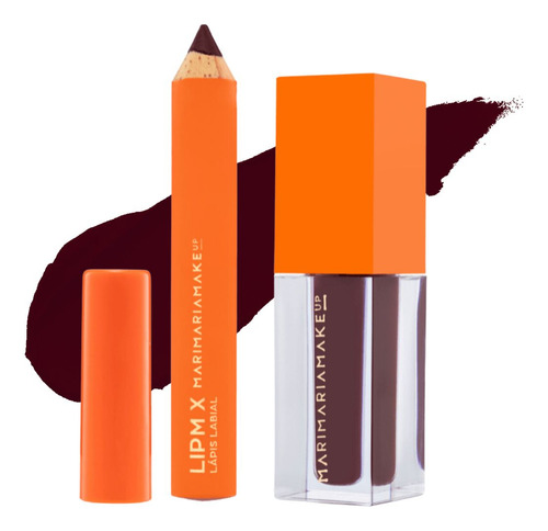 Mari Maria Lip Mix Labial Rose Nude Kit – Batom Líquido + Lápis Labial