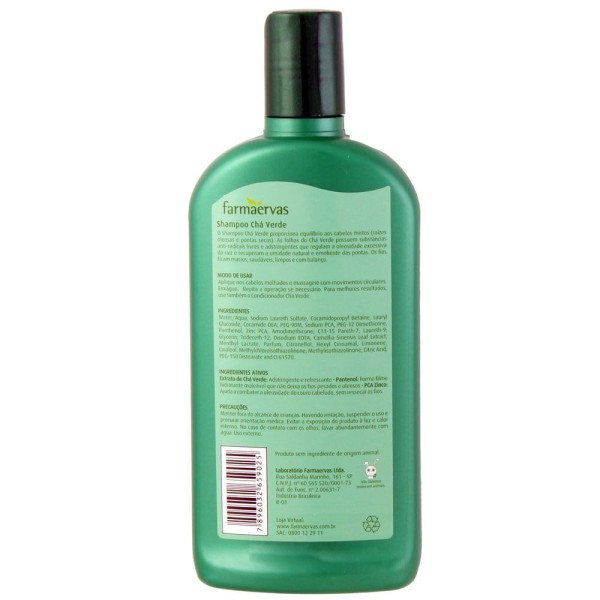 Encontraproduto.com.br - Shampoo Farmaervas Chá Verde 320ml