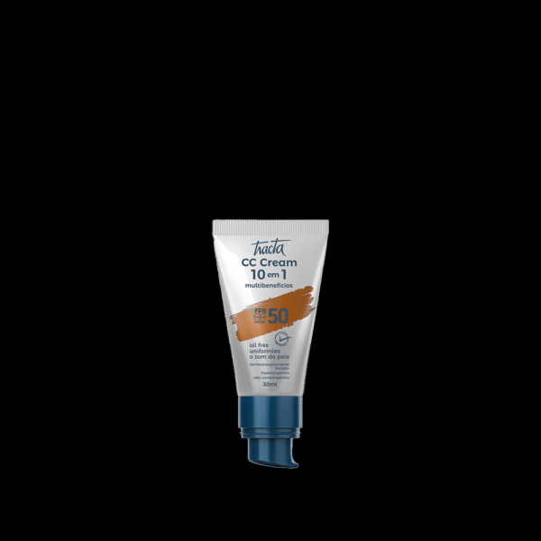 Encontraproduto.com.br - Tracta 10 em 1 Multibenefícios FPS50 - CC Cream 30ml - Tcream 05